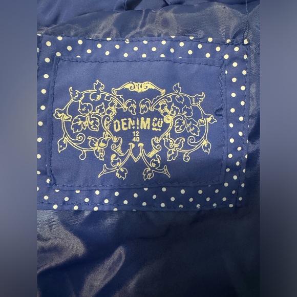 DENIM CO blue short buffer size 12 in UK equal size 8 or M in US, new condition - Picture 2 of 3